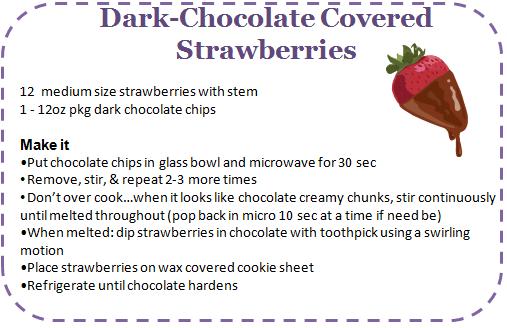 Dark chocolate covered strawberries recipes